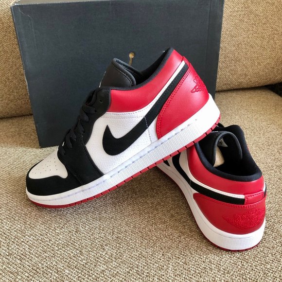 Jordan 1 Low Black Toe - 553558-116 US 7